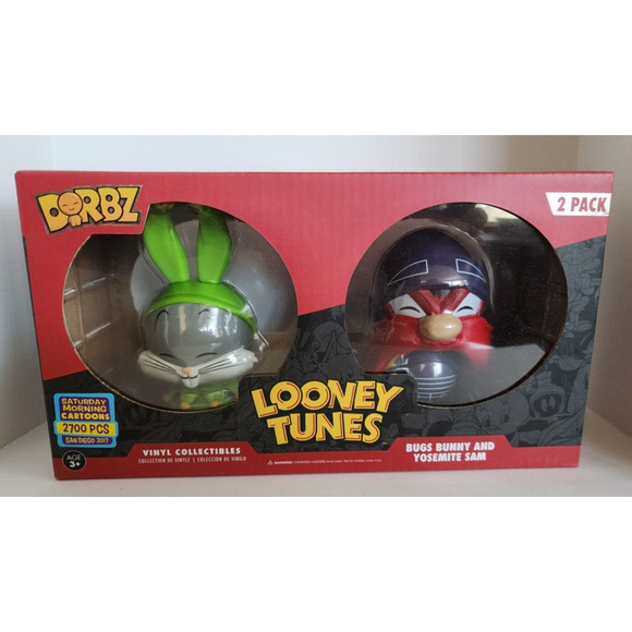 Funko Dorbz Looney Tunes Bugs Bunny Yosemite Sam 2 Pack 2017 New U87 - Picture 1 of 8